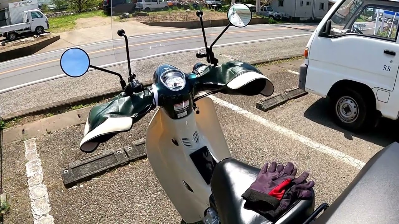 Super Cub JA59 daytime ride, long version, April 14, 2026, windy