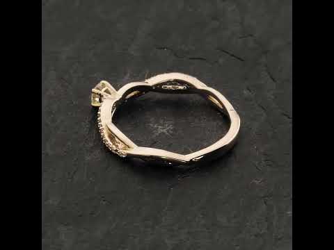 Video: Auksinis žiedas su Briliantais "Fortune 85"