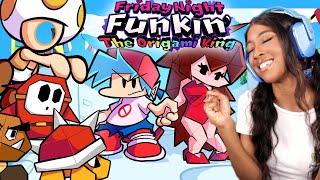 WE HAVE TO HELP GIRLFRIEND!! THIS IS SUCH AN AMAZING GAME!! | Friday Night Funkin [The Origami King]