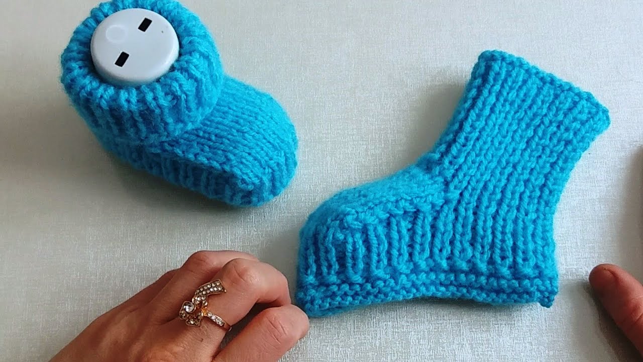 Bebek bot patik tığ ile yapımı,kolay patik yapılışı,11.5