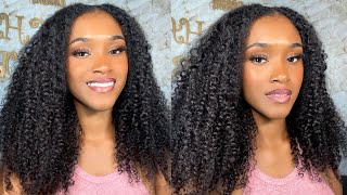 REALISTIC KINKY CURLY VPART WIG | UNice hair