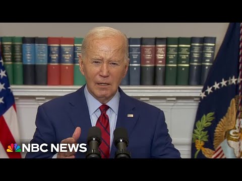 WATCH: President Biden on college campus protests: 'Destroying property is not peaceful protest'.