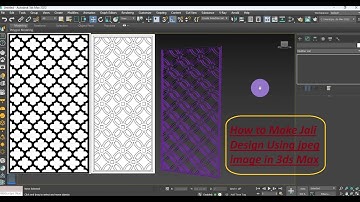 How to Make CNCJali Design Using image file in 3dsMax | 3ds Max Tutorial for Beginners | 3d Modeling