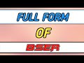 Full Form of Bser  Bser full Form  bser ka pura nam kya hai  Bser Full Name
