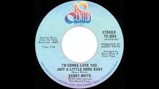 Barry White - I'm Gonna Love You Just A Little Baby (Ronnie B Mix