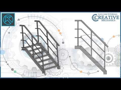 Видео: Металлоконструкции в Компас 3D. Лестница в Компас 3D