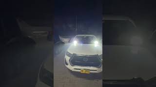 Installed Dual-Color Spotlight in Toyota Revo. #toyotarevo #car #caraccessories #viral #pakistan