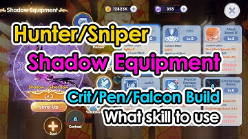 [ROX] Hunter/Sniper Shadow Equipment | Test on Which Skill Is Better for Crit/Pen/Falcon Build |King