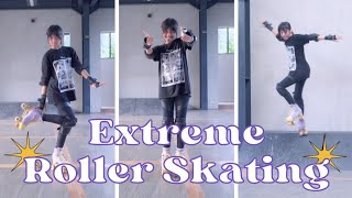 Nayfa Nyobain Extream Roller Skating, Ternyata Seru!!!