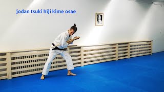 Aikido solo training with "wooden partner" (mobility, grabbing, tai sabaki, simple techniques)