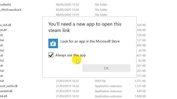 How to fix "You will need a new app to open this steam link" error