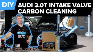 Carbon Cleaning  How To Scrape and Walnut Blast your Intake Valves Audi 3.0T B8 S4/S5, A68,Q5,SQ5
