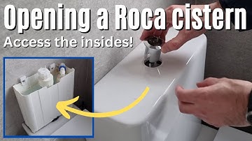 How to open a Roca toilet cistern - Get inside to the flush mechanism 🚽