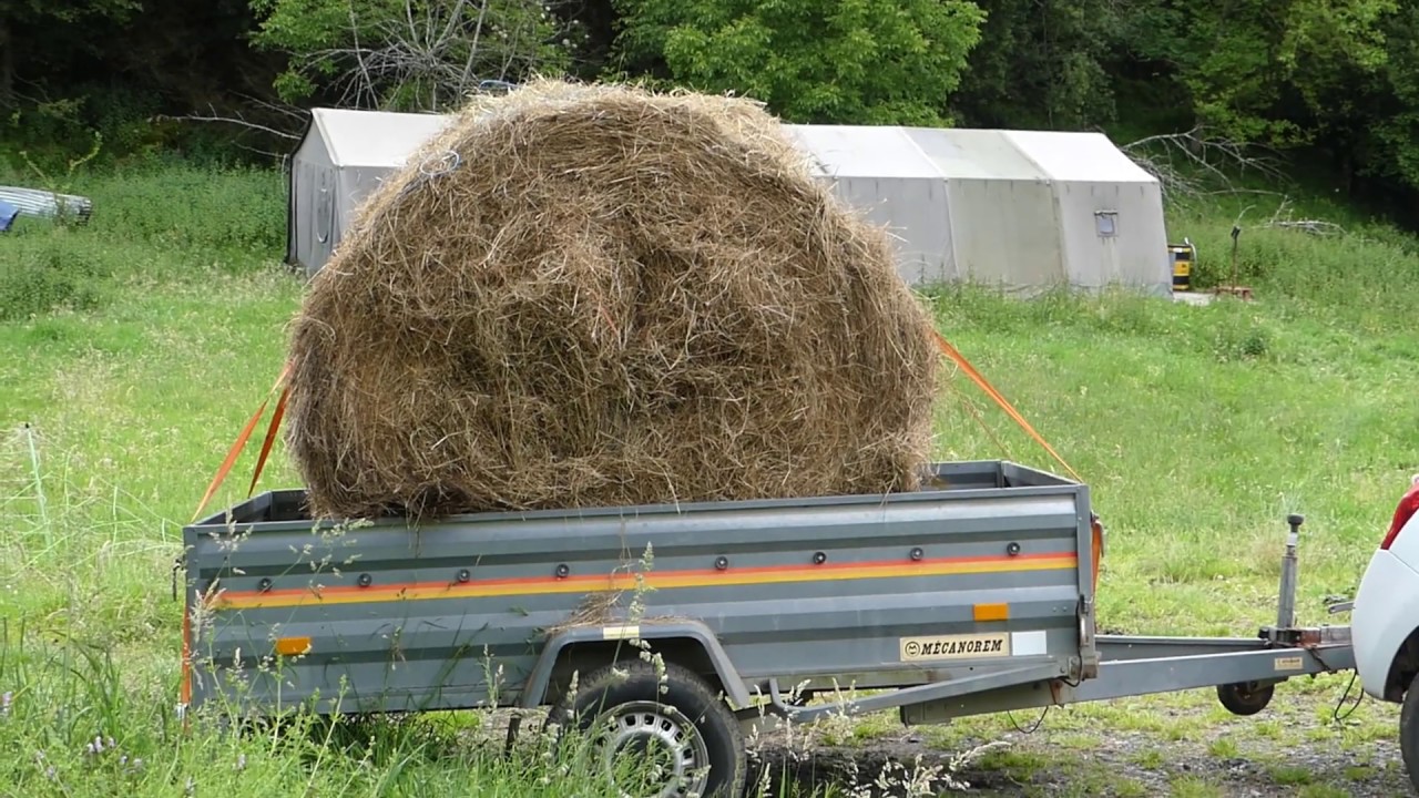 Remorque voiture 200x106 Garden Trailer 200 KIPP avec roue jockey et bâche  plate PTAC 750 KG