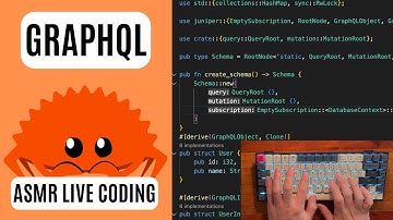 ASMR Live Coding | GraphQL with Rust | No talking