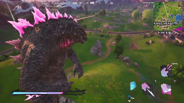 I Became the new godzilla boss in fortnite