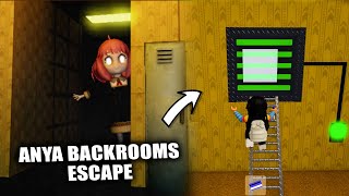 COMO PASAR ANYA BACKROOMS  ESCAPE ROBLOX | Juego parecido a Shrek in the Backrooms | Cheese Escape 2