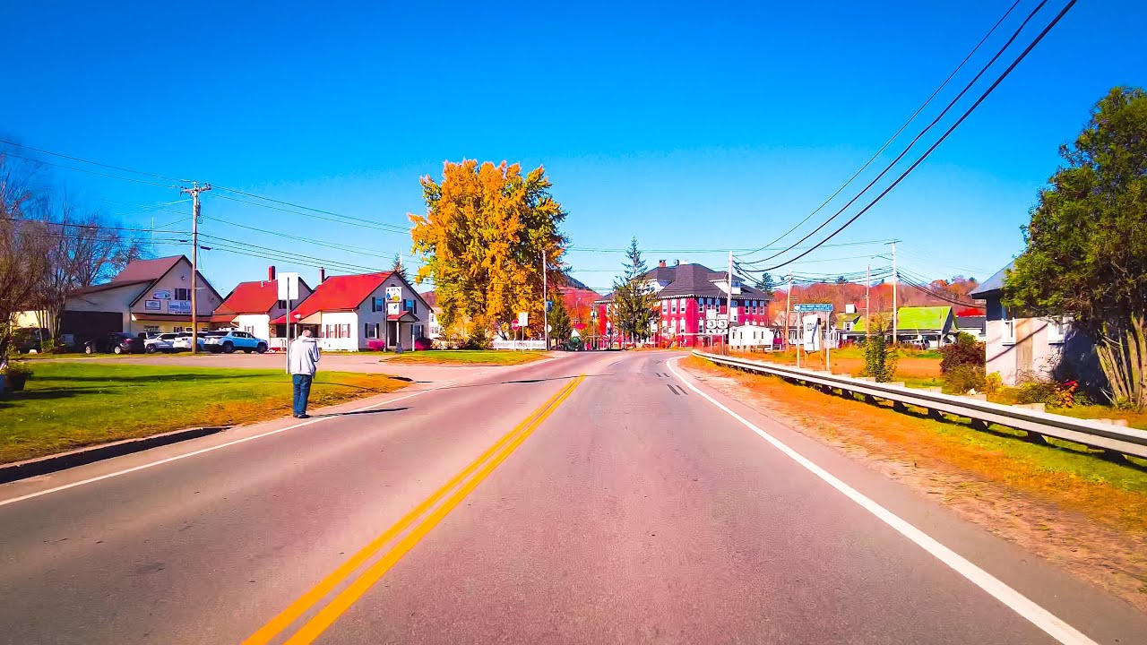 A Scenic Drive From Lancaster To Northumberland, New Hampshire, USA