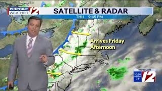 WPRI 12 Weather Now 8/27/26 Brief Afternoon T'Storm Friday