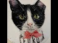 黒猫のふくちゃん似顔絵〜リアルアート