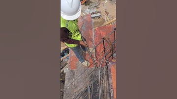 Bending edge beam rebar #shorts #construction #building #civilengineering