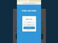 HTML CSS Login Form