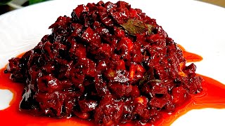 ബറററടട അചചർ അസധയ രചയൽ ഇതപല തയയറകക നകക Beetroot Pickle Kerala Style