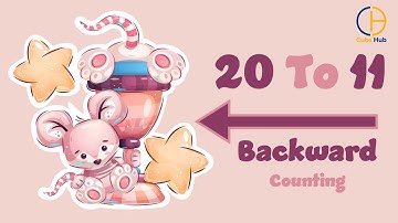 Backward Counting Made Easy: Mastering Reverse Counting from 20 - 11 with Fun & Colourful Flashcards