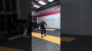 (2) pos. 2 snatch pulls + (2) pos. 2 power snatches + (1) overhead squat