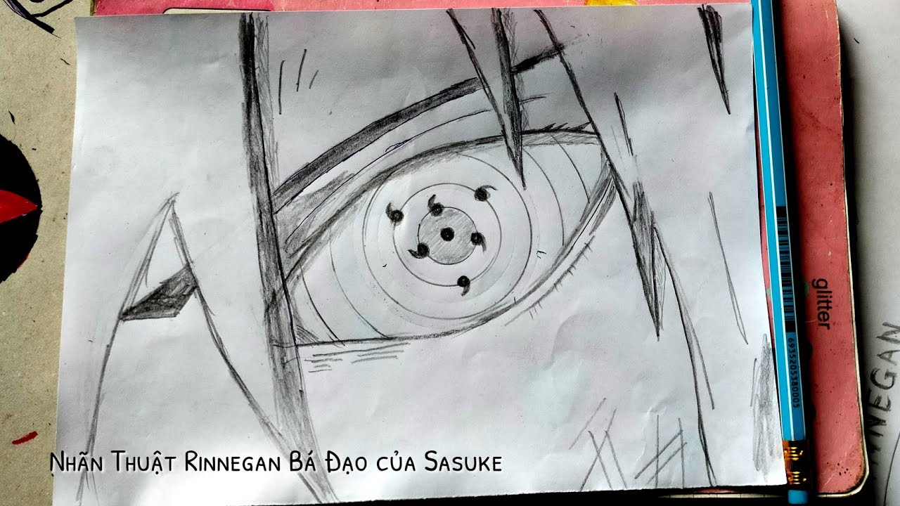 Drawing Rinnegan Sasuke | Cách Vẽ Mắt Rinnegan Của Sasuke Trong Annie  