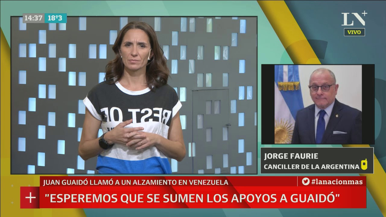 Venezuela: Habló Jorge Faurié, mostró el contundente apoyo argentino a Juan Guaidó noticias de ultima hora