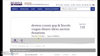 Lincoln Reagan/Bed Bath & Beyond gift registry