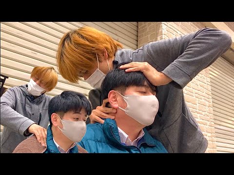 ASMR 仕事帰りの超ガチガチ男性！硬すぎる肩と首にシュウの親指がうなる！！