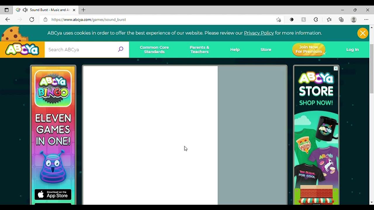 Sound Burst Music and Art • ABCya! Personal Microsoft Edge 2021 12 31