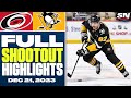 Carolina Hurricanes at Pittsburgh Penguins | FULL Shootout Highlights - December 21, 2023