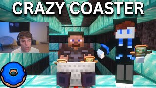 I Built A Crazy Roller Coaster For Drdonut Donut Smp