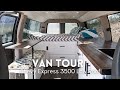 Van Tour "Silver Bullet" | Clean and Simple DIY Chevy Express Van Conversion WITH A BATHROOM
