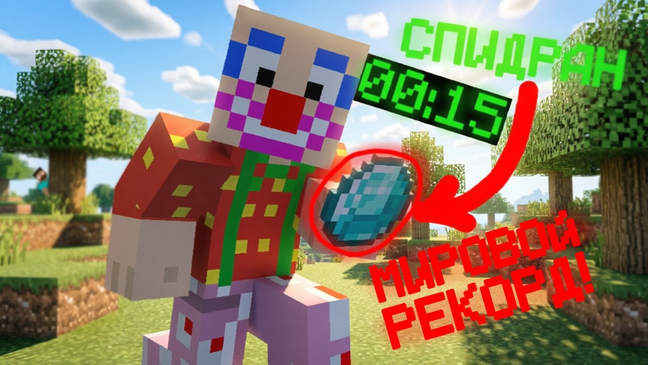 МИРОВОЙ РЕКОРД SPEEDRUN MINECRAFT (Random Item Speedrun)