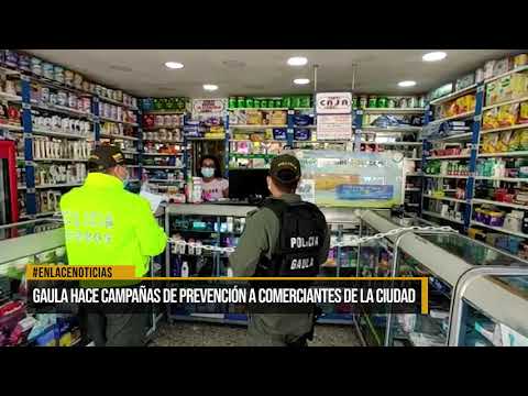 El Gaula adelanta campaña de prevención con comerciantes de la ciudad