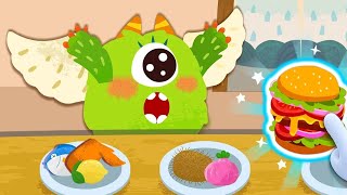 Baby Panda's Monster Spa Salon | Clean Them up & Skin Care | BabyBus Game screenshot 4