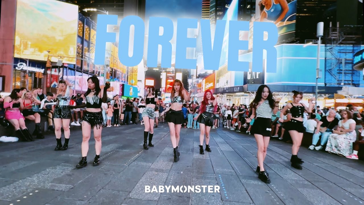 [KPOP IN TIMES SQUARE] BABYMONSTER (베이비몬스터)  - 'FOREVER' Dance Cover | One Take.