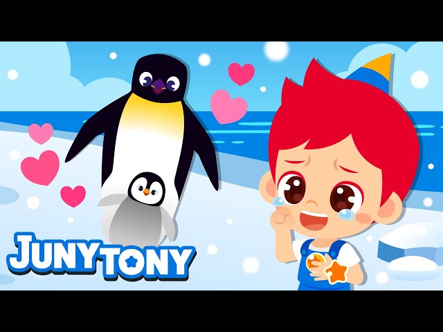 Animal Dads🐧 | I Love You the Most in the World💙 | Daddy Animals | Animal Songs for Kids | JunyTony class=