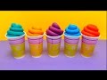 5 Play-Doh Ice Cream Cones with Surprise Toys (Minion, Patrick Star, Donkey & .)