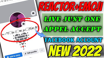 Reactor+Emoji Name Meta(Facebook) Account | Just Now Symbol Accepted Live proof 2022 ||
