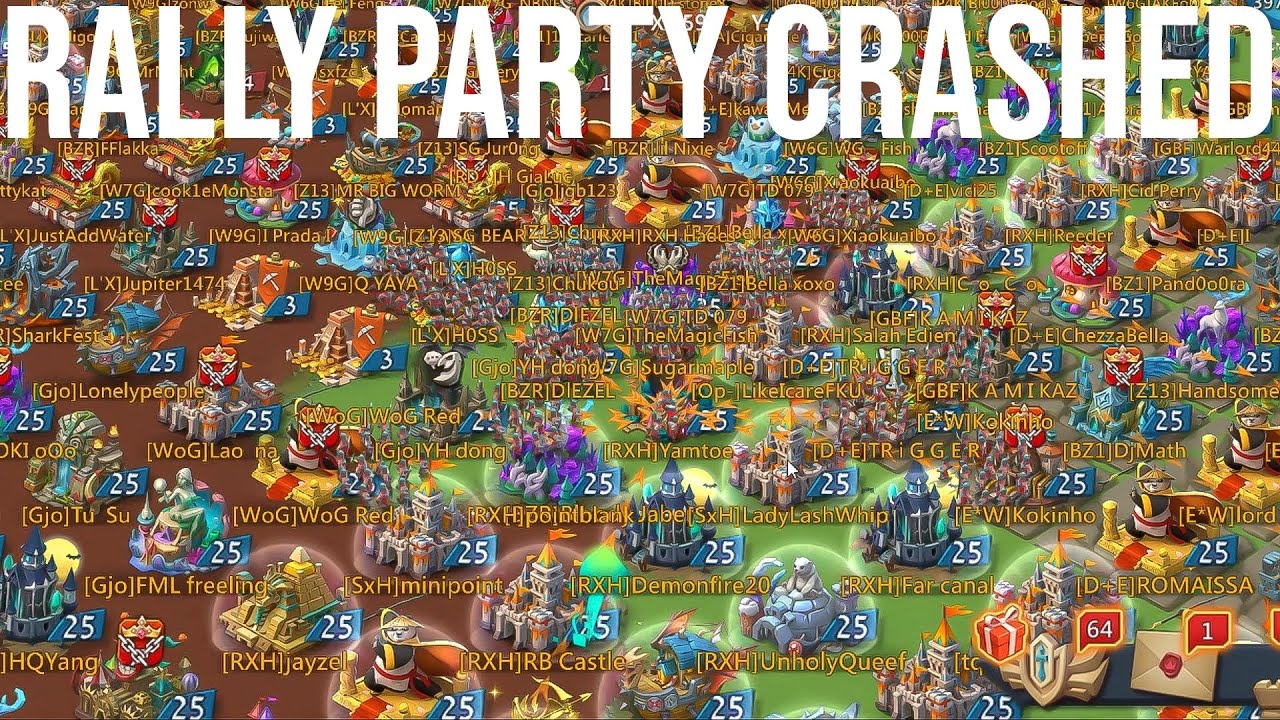 Lords Mobile - Rally Party Crashed, Battle Report Included ! - YouTube