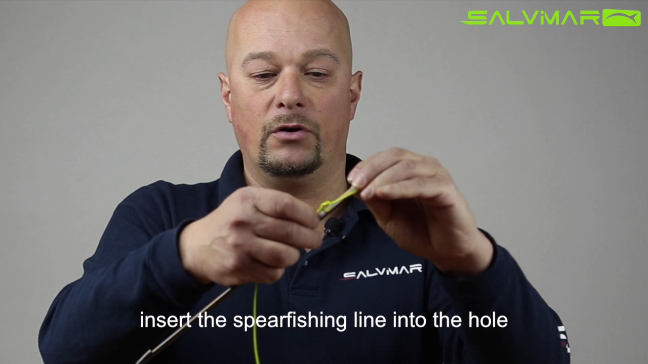 Allestimento arbalete con mulinello - How to set up a speargun with the reel.