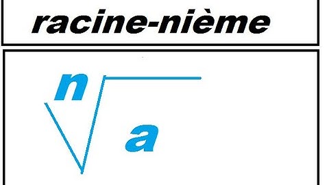 Racine n-ième  exercices Lycée.