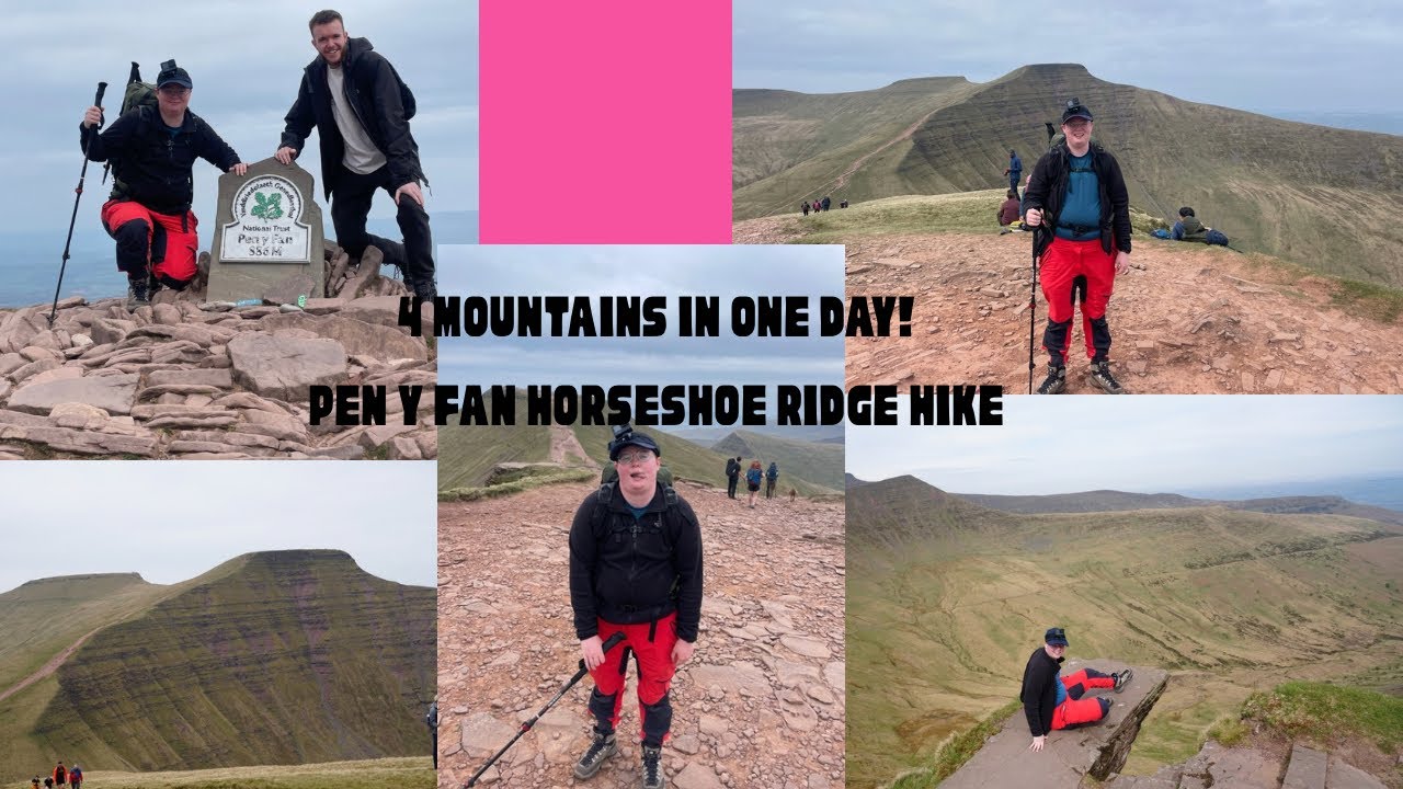 Pen y fan horseshoe ridge hike POV - 4 mountains in one day