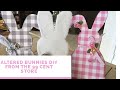 Adorable Easter Makeover  DIY Made From A 99 Cent Store Bunny Plaque