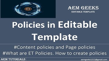 Editable Template #4 |  Policies in Editable Template